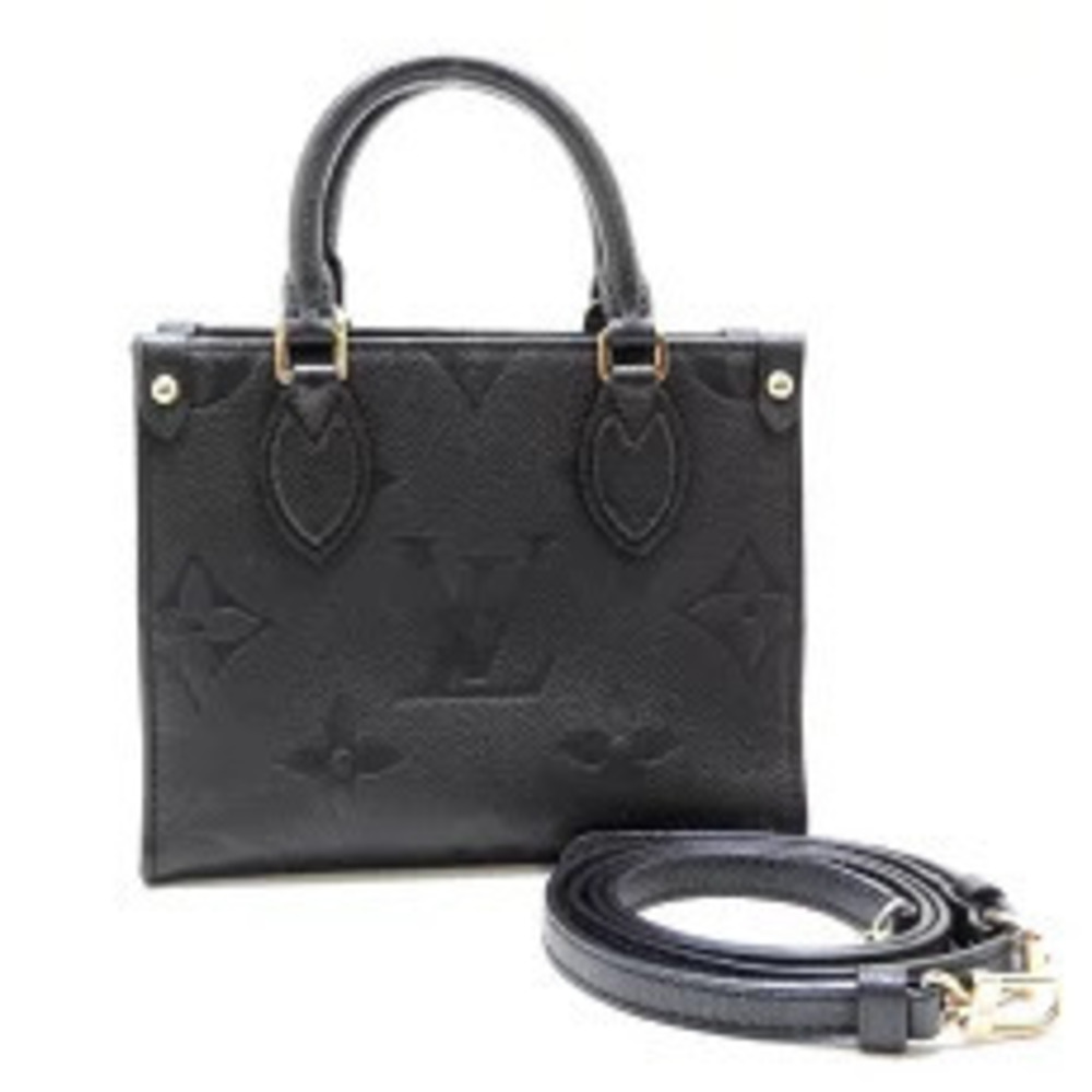 Louis Vuitton OnTheGo Handbag Monogram Empreinte Noir Black